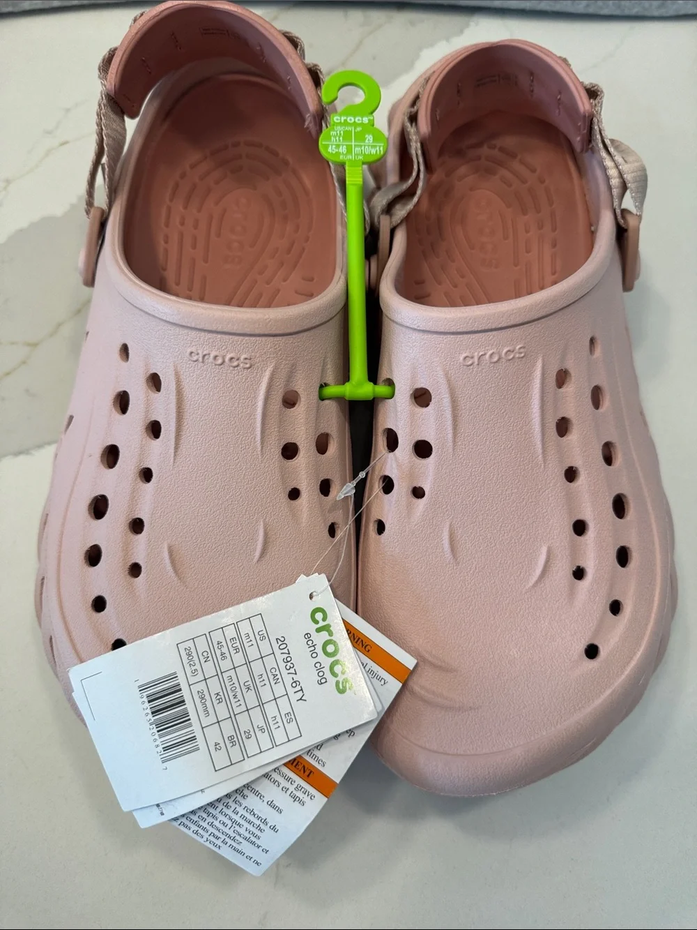 CROCS Men Echo Clog in Blush Pink